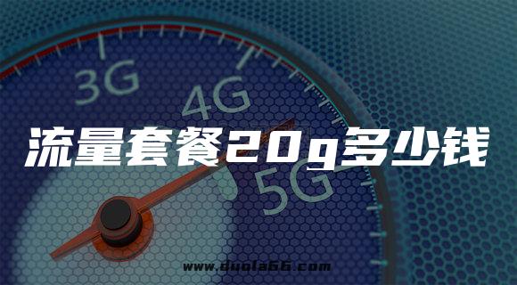 流量套餐20g多少钱